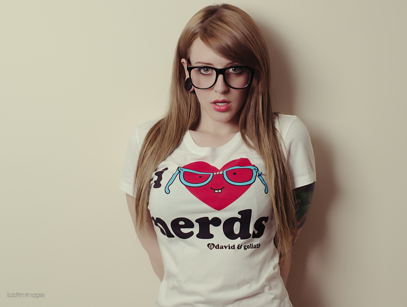 Android give lucky nerd photo