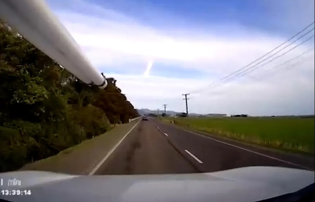 Video, how a meteor explodes over New Zealand with a force of 1,800 tons of TNT