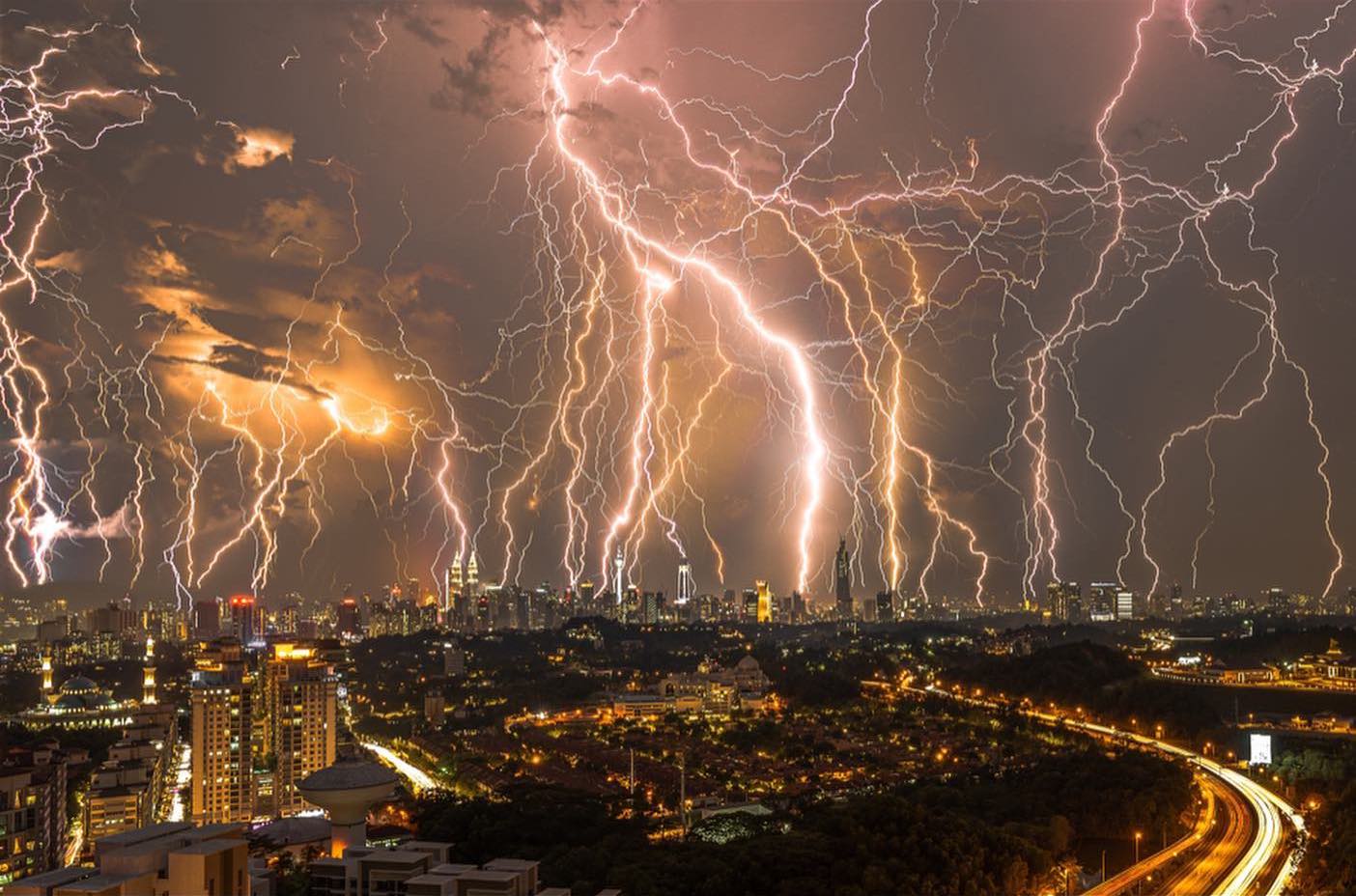 When a block of lightning strikes one city